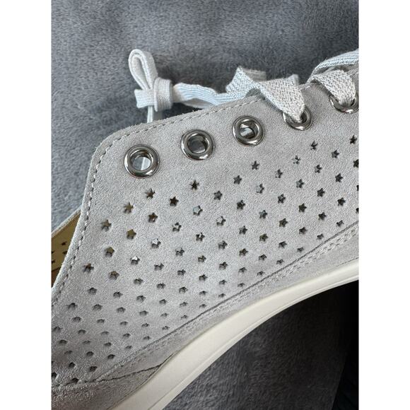 Gray Suede Giulietta Comfort Tie Sneaker German Ganter, UK Size 7.5, US Size 10 - Picture 3 of 11